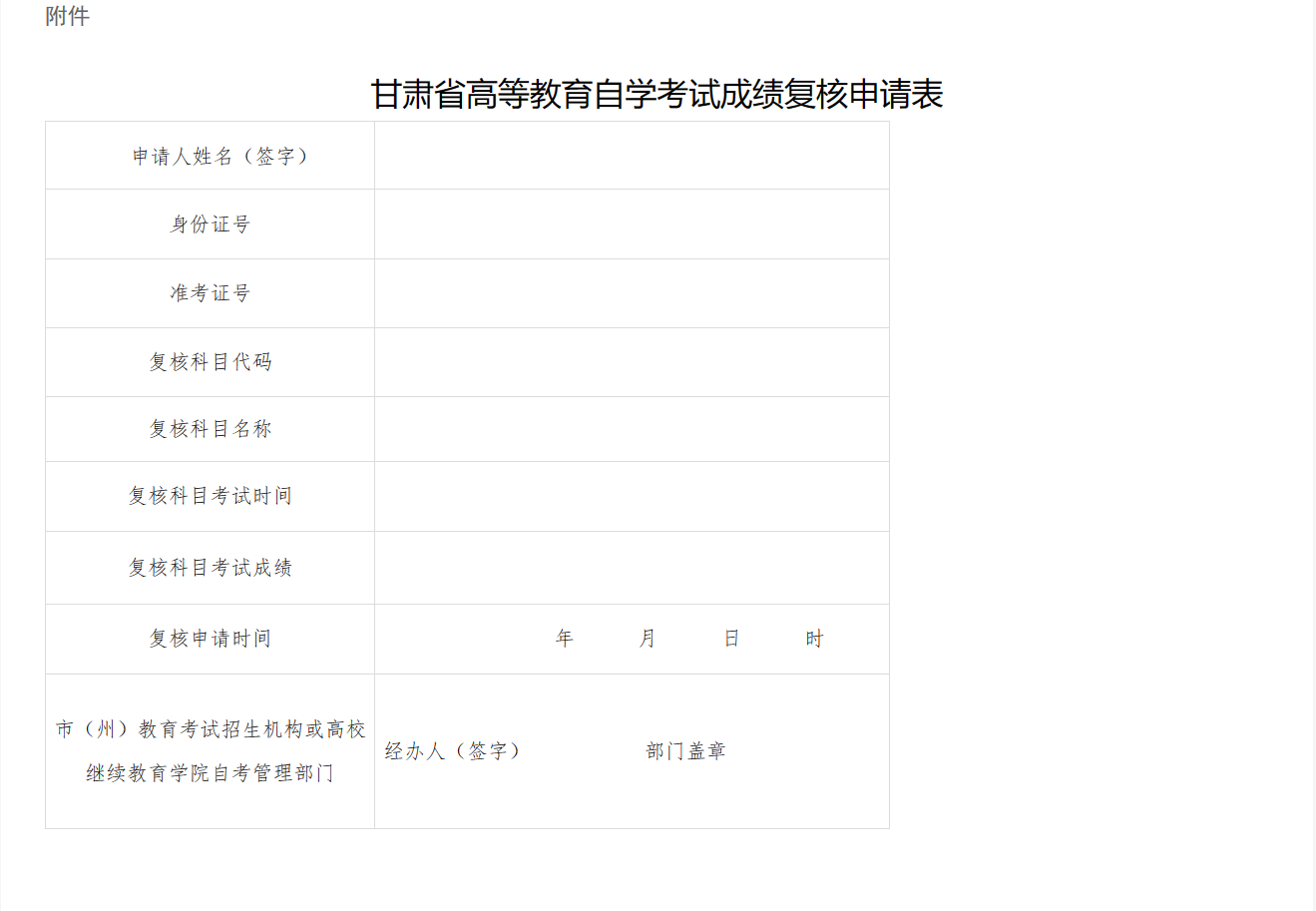 甘肃省2023年4月高等教育自学考试成绩查询的公告